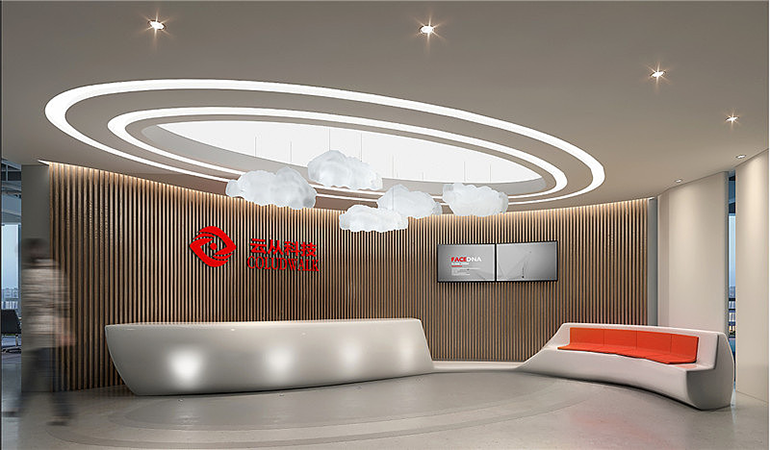 云從科技前臺背景墻